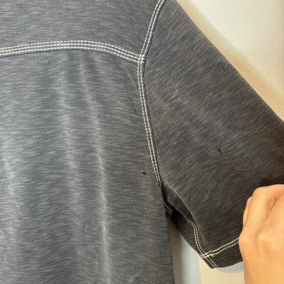 Age Of Wisdom Men’s Polo Shirt Small Collared Grey Gray Short Sleeve Modal - Picture 6 of 6
